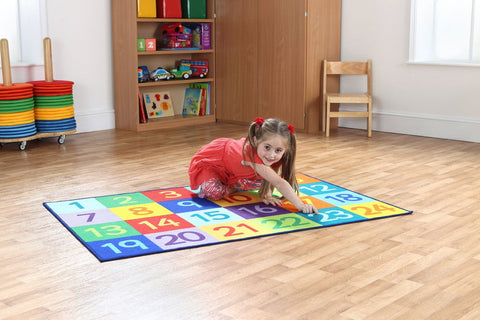 1-24 Numbers 1.5x1m Carpet, Learning SPACE