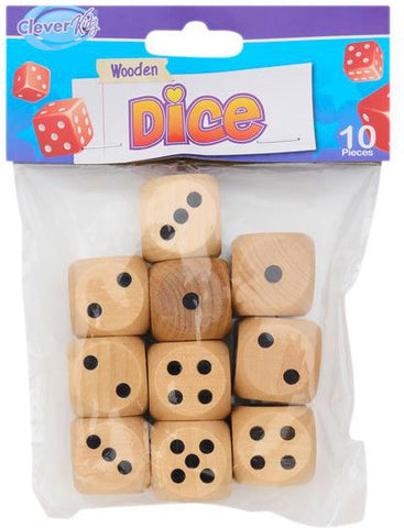 10 Wooden Dice - Big-Addition & Subtraction,Clever Kidz,Counting Numbers & Colour,Dyscalculia,Early years Games & Toys,Early Years Maths,Games & Toys,Learning Difficulties,Maths,Maths Toys,Neuro Diversity,Primary Games & Toys,Primary Maths,Primary Travel Games & Toys,Stock,Table Top & Family Games,Teen Games-Learning SPACE