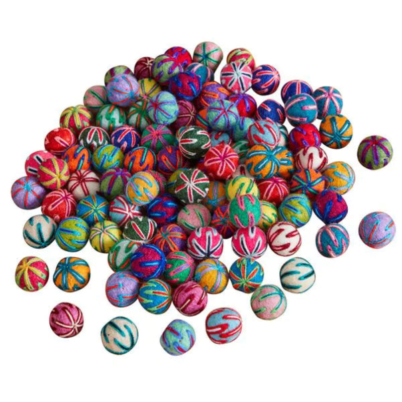 100 Pattern Felt Balls, Learning SPACE