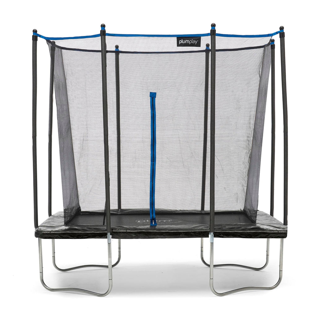Plum® Rectangular Springsafe® Trampoline & Enclosure, 8 x 6ft Trampoline Learning SPACE