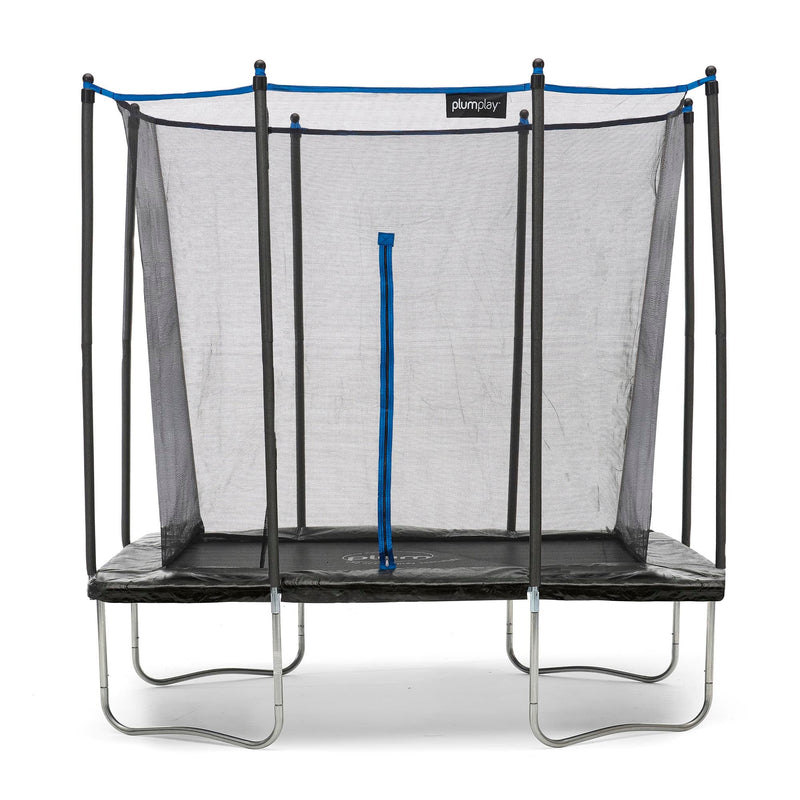 Plum® Rectangular Springsafe® Trampoline & Enclosure, 8 x 6ft Trampoline Learning SPACE