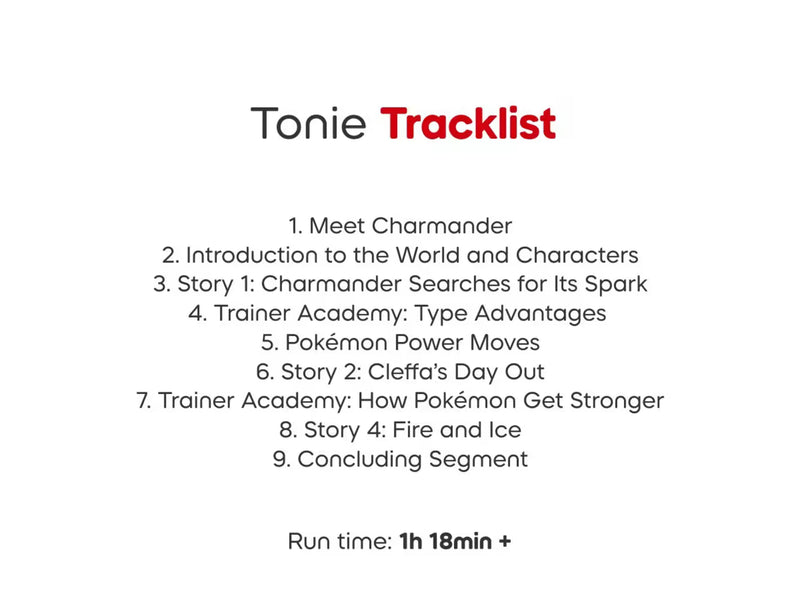 Tonies -  Charmander Pokémon Audio Character for Toniebox
