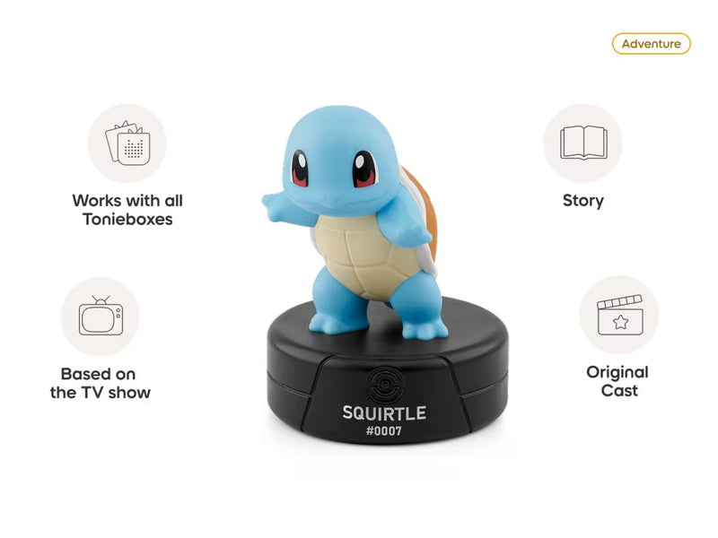 Tonies -  Squirtle Pokémon Audio Character for Toniebox