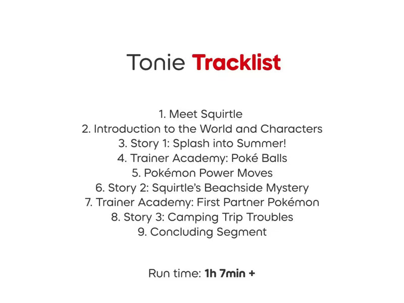 Tonies -  Squirtle Pokémon Audio Character for Toniebox