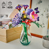 Back of the LEGO Olivia Rodrigo's Flower Bouquet 11507 box showing the buildable flowers
