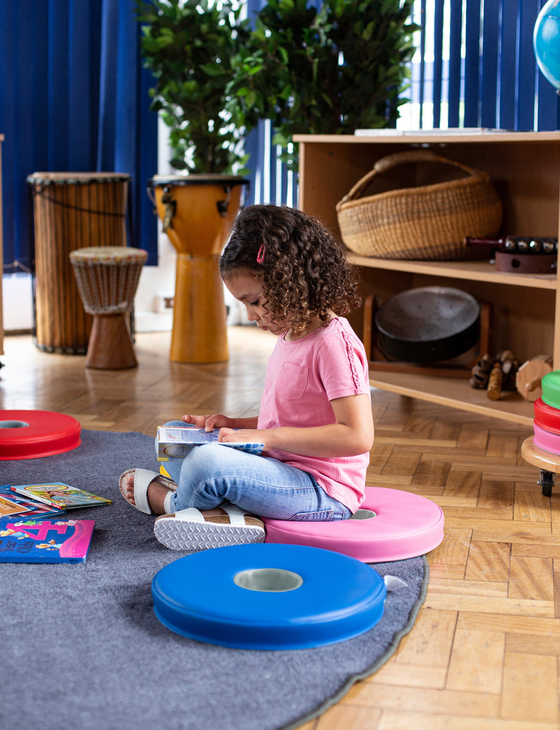 12 Bi-Colour Donut Cushions, Learning SPACE
