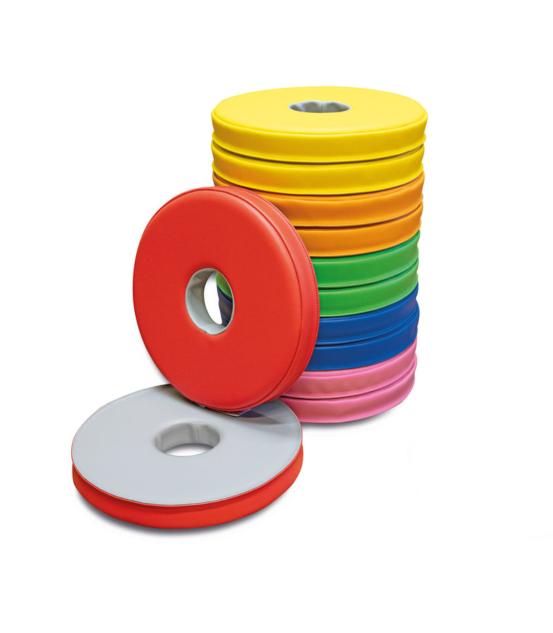 12 Bi-Colour Donut Cushions, Learning SPACE