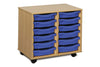 12 Single Tray Unit-Dropship,Shelves,Storage,Storage Bins & Baskets,Trays,Wellbeing Furniture-Beech-MEQ2W-Learning SPACE