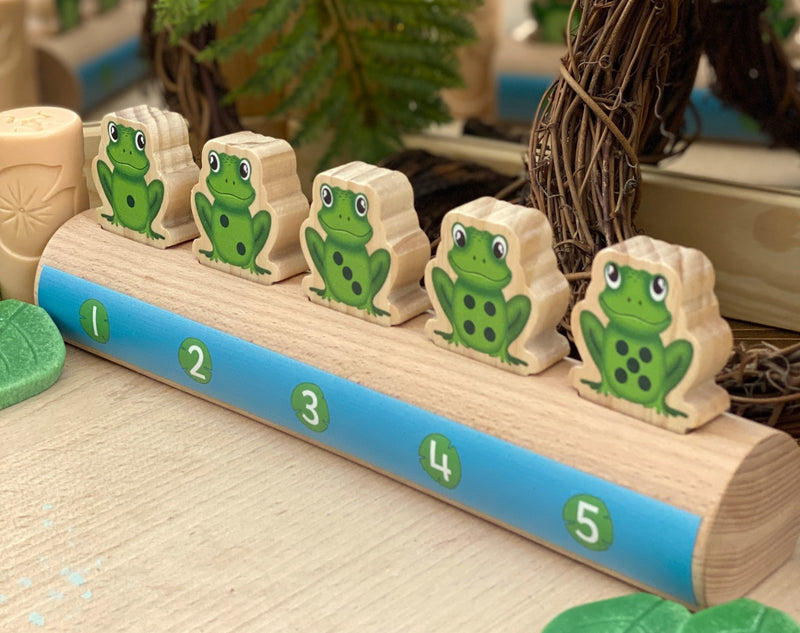 Five Frogs on a Log  - Double-sided Number Line