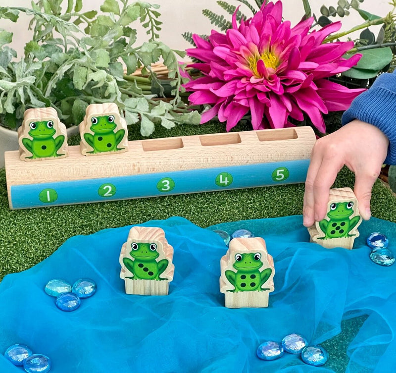 Five Frogs on a Log  - Double-sided Number Line