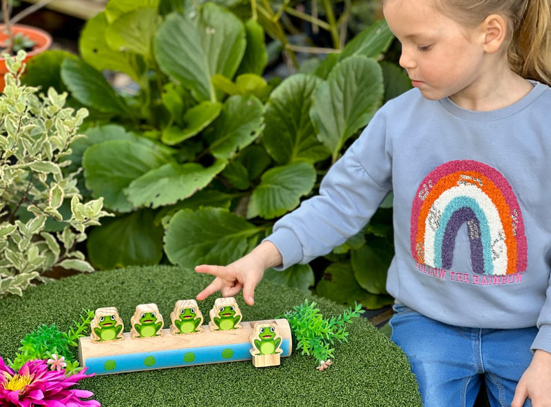 Five Frogs on a Log  - Double-sided Number Line