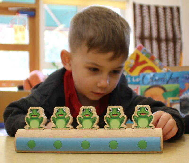 Five Frogs on a Log  - Double-sided Number Line