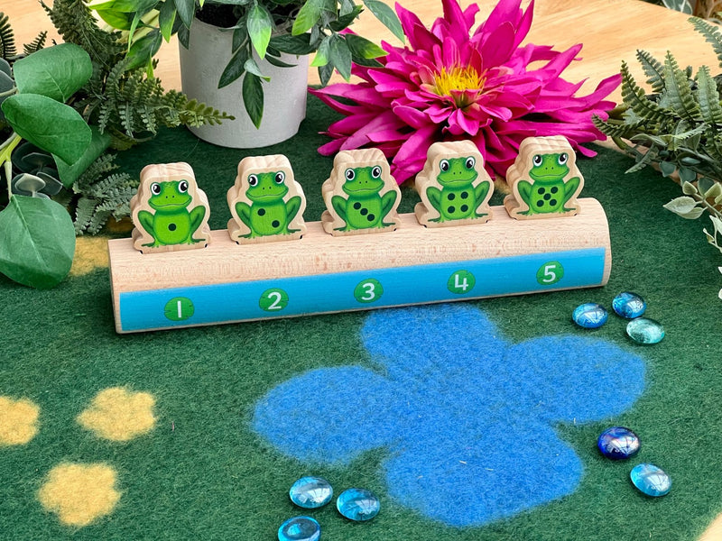 Five Frogs on a Log  - Double-sided Number Line