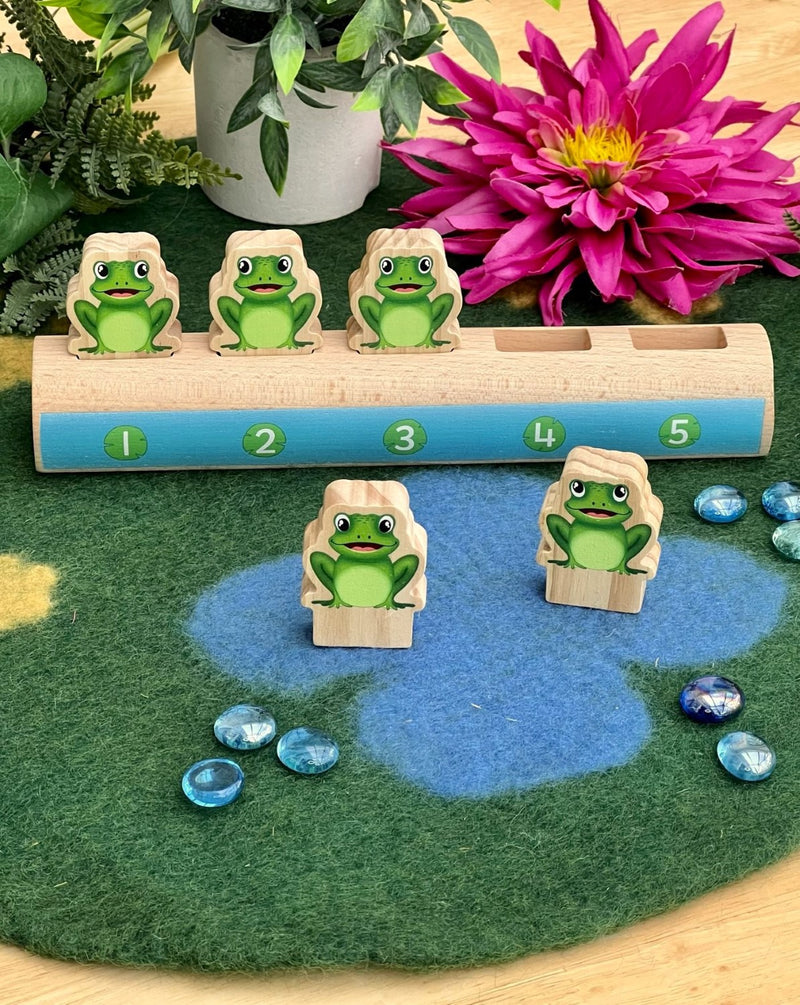 Five Frogs on a Log  - Double-sided Number Line