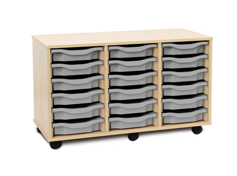 18 Single Tray Unit-Dropship,Shelves,Storage,Storage Bins & Baskets,Trays,Wellbeing Furniture-Learning SPACE