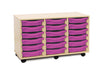 18 Single Tray Unit-Dropship,Shelves,Storage,Storage Bins & Baskets,Trays,Wellbeing Furniture-Learning SPACE