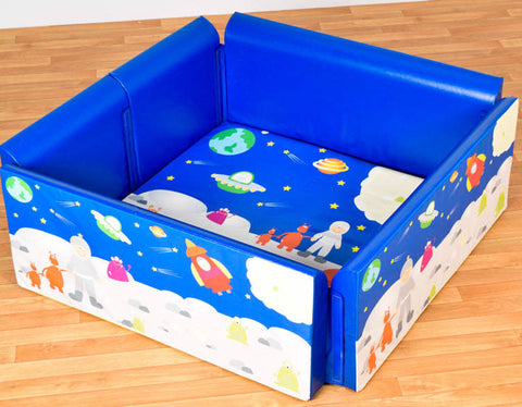 1.4m Square Soft Sided Den-Ball Pits,Down Syndrome,Dropship,Movement Breaks,Play Dens,Rainbow Theme Sensory Room-Space-F1001SP-Learning SPACE