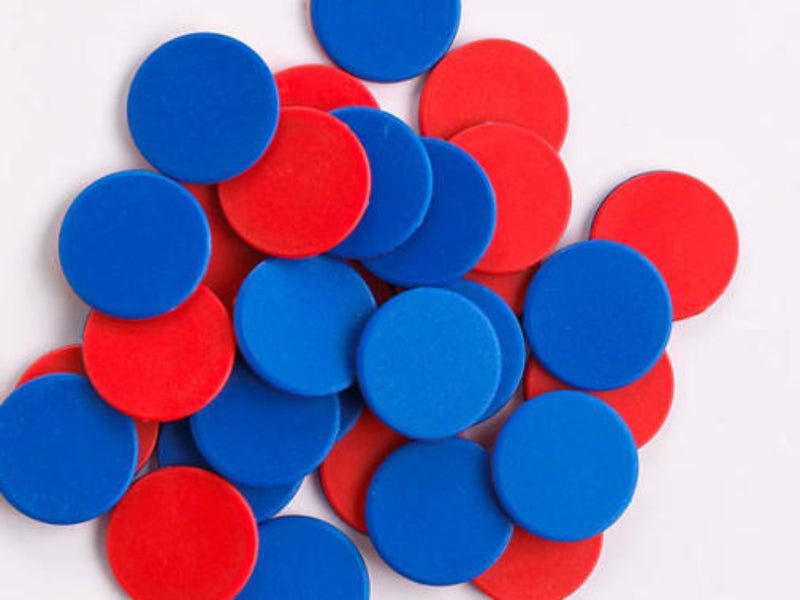 2-Color Counters, Red/Blue (200)