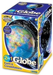 2 in 1 Globe Earth & Constellations-AllSensory,Brainstorm Toys,Lamp,Outer Space,S.T.E.M,Sensory Light Up Toys,Stock,Visual Sensory Toys,World & Nature-Learning SPACE
