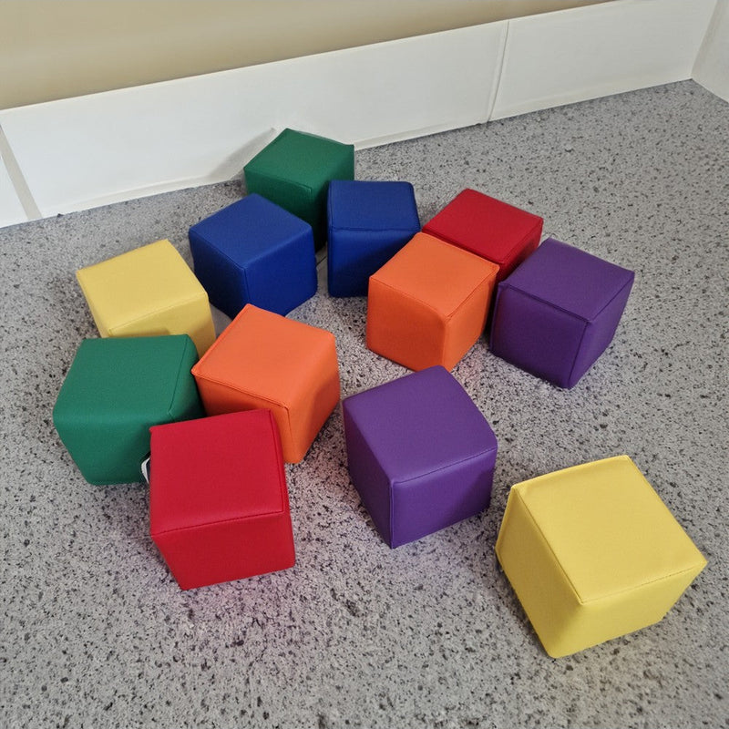 Soft Blocks Set of 12 - 15cm Square, Learning SPACE