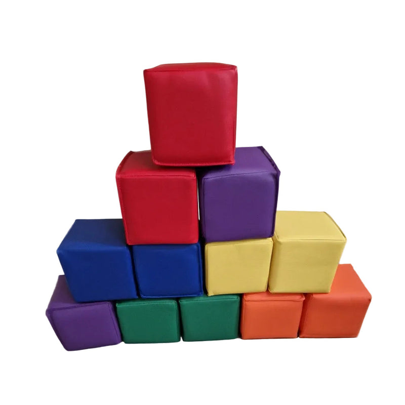 Soft Blocks Set of 12 - 15cm Square, Learning SPACE