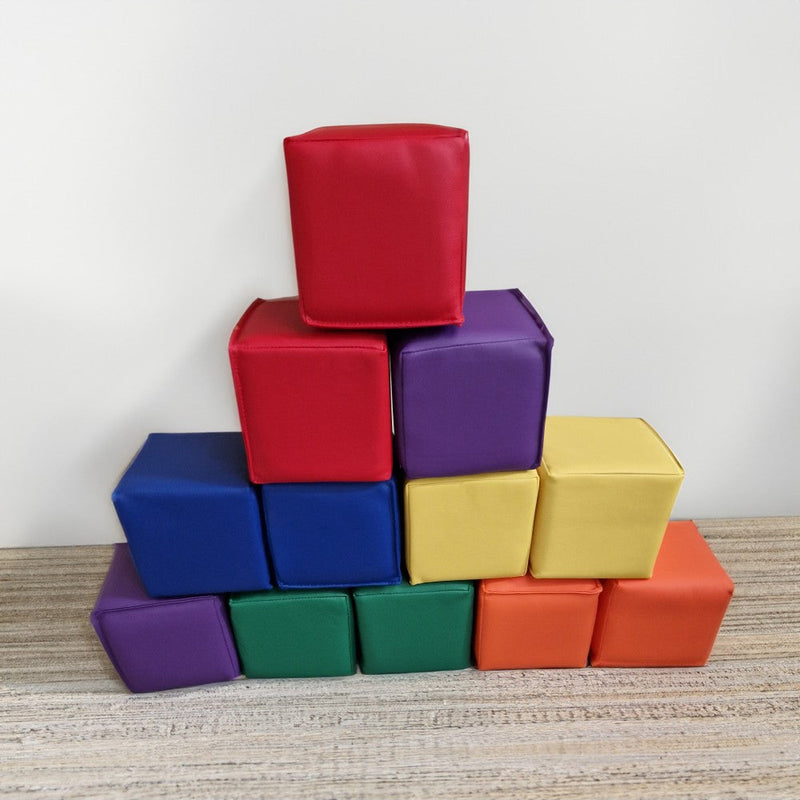 Soft Blocks Set of 12 - 15cm Square, Learning SPACE