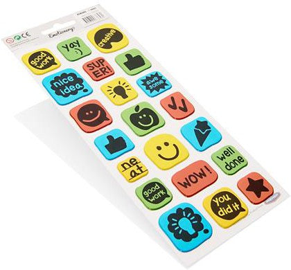 21 Puffy Reward Stickers-Additional Need,Calmer Classrooms,Calming & Anxiety,Classroom Displays,Clever Kidz,Helps With,PSHE,Rewards & Behaviour,Social Emotional Learning,Social Stories & Games & Social Skills-Learning SPACE