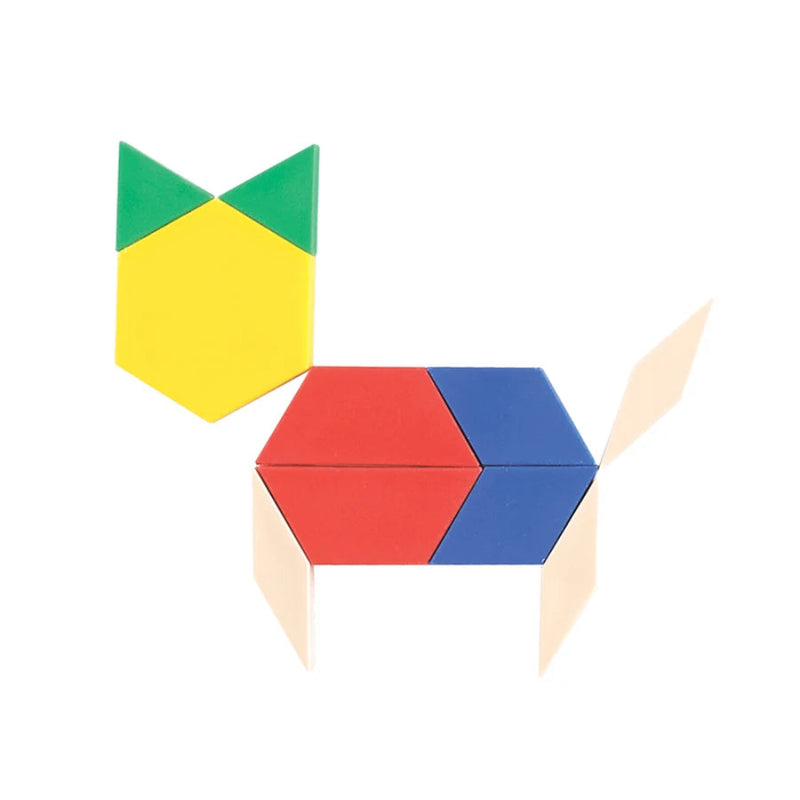 Green-n-Learn Pattern Blocks, Maths Toys Learning SPACE
