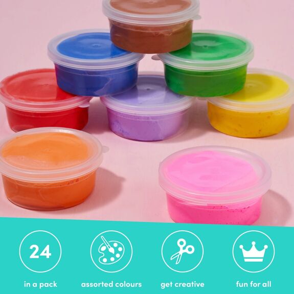 24 Bouncy Putty Pots - Roll into a ball and bounce!, Learning SPACE