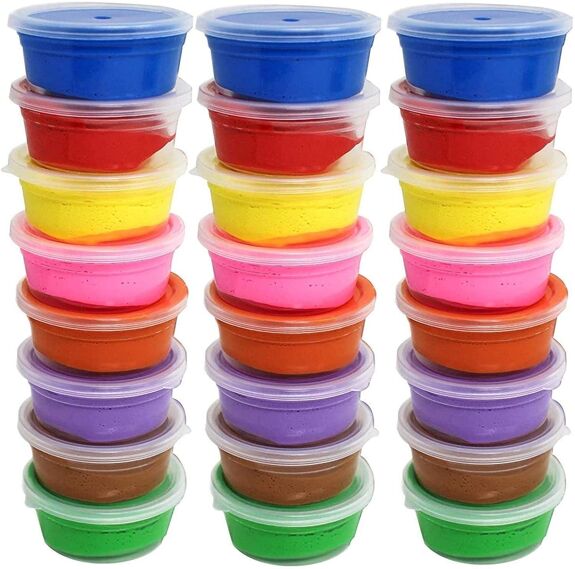 24 Bouncy Putty Pots - Roll into a ball and bounce!, Learning SPACE
