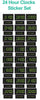 24 Hour Clock Sticker Set, Learning SPACE