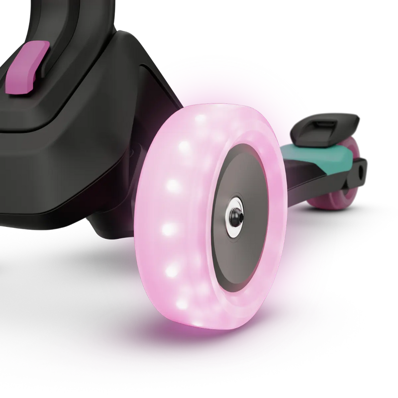 BERG Nexo Foldable Lights LED-Deck 3 Wheeled Scooter, Learning SPACE