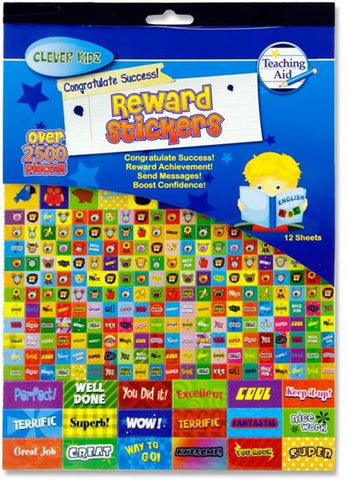 2500+ Deluxe Rewards and Stickers Pad-Additional Need,Calmer Classrooms,Calming & Anxiety,Classroom Displays,Classroom Packs,Clever Kidz,excell2,Helps With,PSHE,Rewards & Behaviour,Social Emotional Learning,Social Stories & Games & Social Skills-Learning SPACE