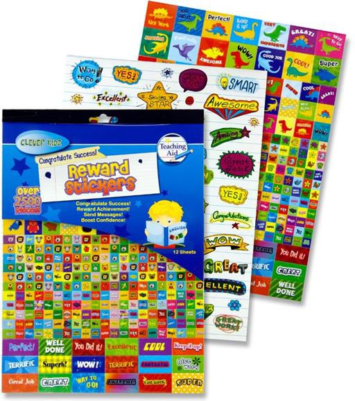 2500+ Deluxe Rewards and Stickers Pad-Additional Need,Calmer Classrooms,Calming & Anxiety,Classroom Displays,Classroom Packs,Clever Kidz,excell2,Helps With,PSHE,Rewards & Behaviour,Social Emotional Learning,Social Stories & Games & Social Skills-Learning SPACE