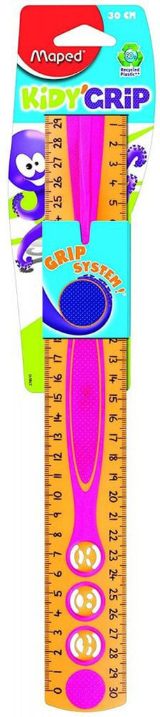 30cm Kidygrip Ruler-Arts & Crafts,Back To School,Drawing & Easels,Learning Difficulties,Maped Stationery,Maths,Primary Arts & Crafts,Primary Literacy,Primary Maths,Seasons,Shape & Space & Measure,Stationery,Stock-Learning SPACE