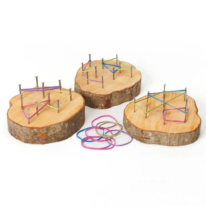 Mini Rustic Geo Boards (3Pk), Learning SPACE