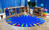 3x2m Oval Pencils Alphabet Carpet, Learning SPACE