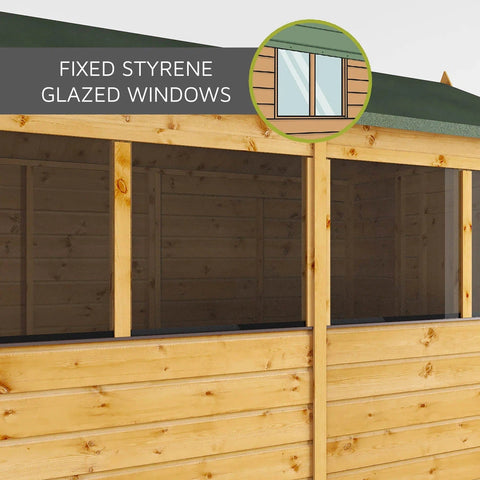 4 x 6 Shiplap Apex - Front Windows Shed-Dropship,Eco Friendly,Forest School & Outdoor Garden Equipment,Mercia Garden Products,Sheds,Wellbeing Furniture-Learning SPACE