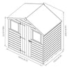 4 x 6 Shiplap Apex - Front Windows Shed-Dropship,Eco Friendly,Forest School & Outdoor Garden Equipment,Mercia Garden Products,Sheds,Wellbeing Furniture-Learning SPACE
