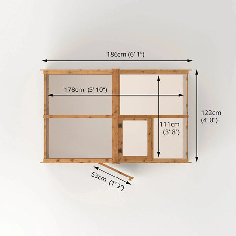 4 x 6 Traditional Greenhouse-Dropship,Eco Friendly,Forest School & Outdoor Garden Equipment,Greenhouses & Planters,Mercia Garden Products,Pollination Grant,Sheds,Wellbeing Furniture-Learning SPACE