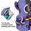 Turning the dial on the LEGO Olivia Rodrigo's Dual Guitar to reveal a secret dressing-room scene
