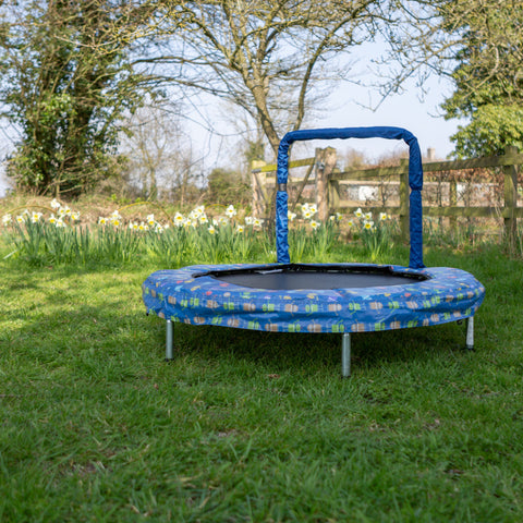 48” Themed Mini Trampoline – With Grab Rail-Trampoline-Bounce,Dropship,JumpKing,Trampoline,Trampolines,YJ Europe-Learning SPACE