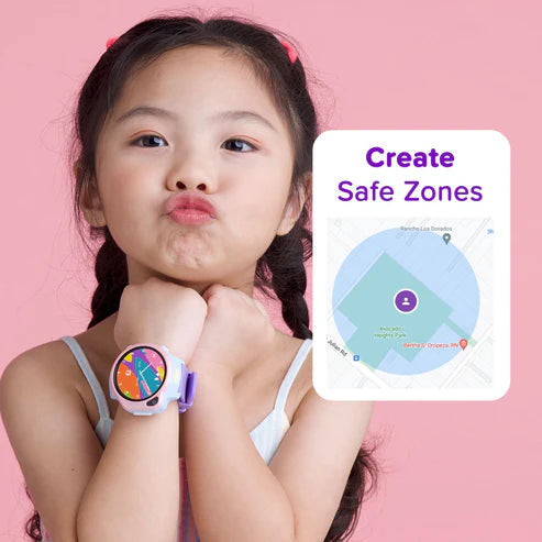 4G eSIM Kids Smart Watch with GPS Tracking, Video Call (Round) | myFirst Fone R2, Learning SPACE