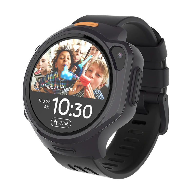 4G eSIM Kids Smart Watch with GPS Tracking, Video Call (Round) | myFirst Fone R2, Learning SPACE