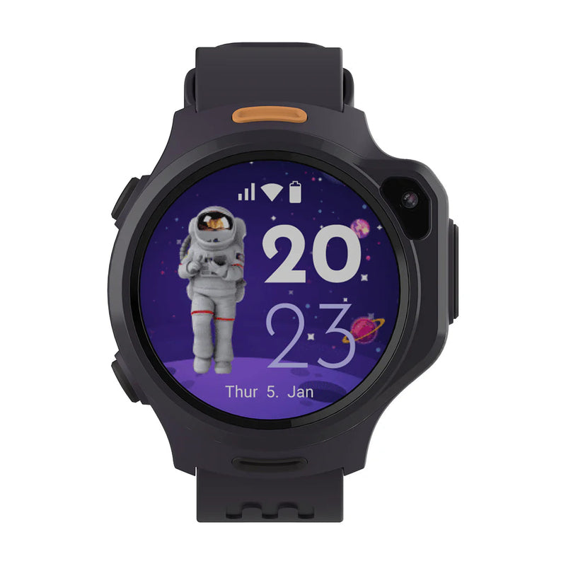 4G eSIM Kids Smart Watch with GPS Tracking, Video Call (Round) | myFirst Fone R2, Learning SPACE