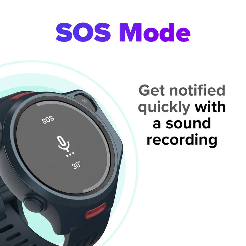 4G eSIM Kids Smart Watch with GPS Tracking, Video Call (Round) | myFirst Fone R2, Learning SPACE