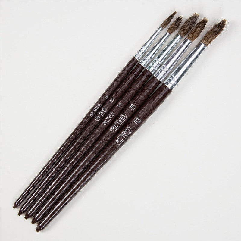 5 Galt Paintbrushes, Learning SPACE