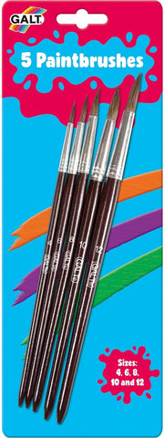 5 Galt Paintbrushes-Arts & Crafts,Baby Arts & Crafts,Cerebral Palsy,Galt,Messy Play,Nurture Room,Painting Accessories,Primary Arts & Crafts,Stock-Learning SPACE