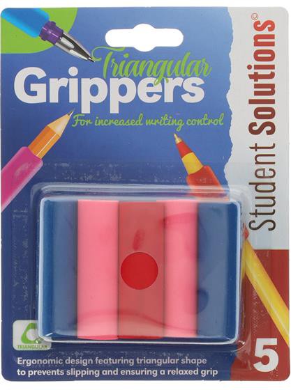 5 Triangular Pencil Grippers-Additional Need,Arts & Crafts,Back To School,Drawing & Easels,Dyspraxia,Early Arts & Crafts,Early Years Literacy,Fine Motor Skills,Handwriting,Learning Difficulties,Neuro Diversity,Premier Office,Primary Arts & Crafts,Primary Literacy,Seasons,Stationery,Stock-Learning SPACE