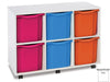 6 Quad Portable Double Tray Unit, Learning SPACE